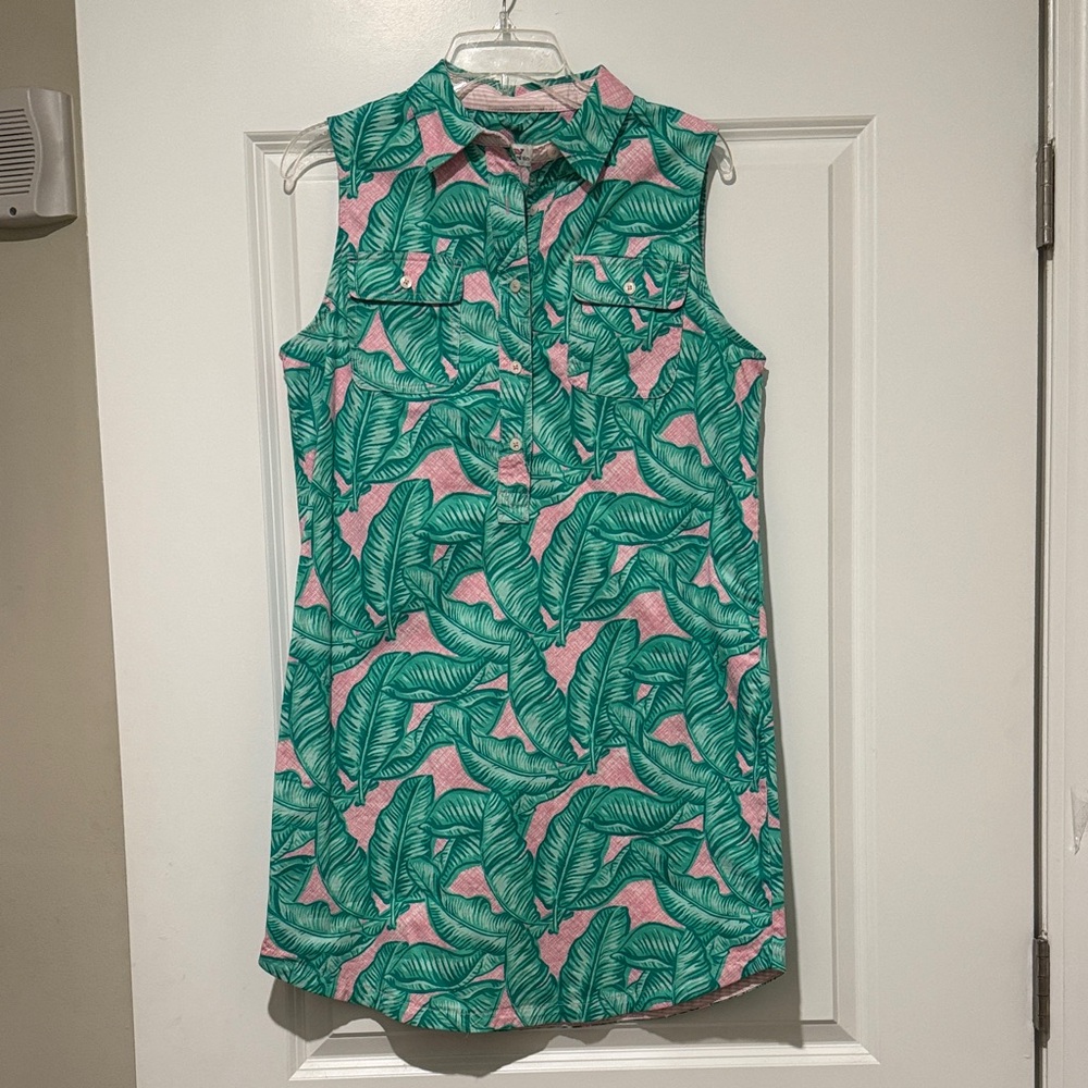 Vineyard Vines Banana Leaf Margo Shirt Dress - NWT